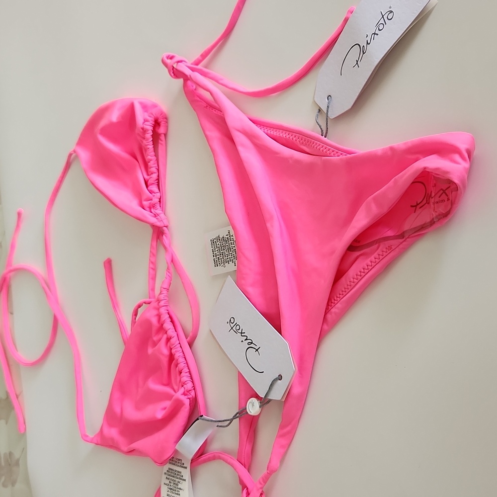 NWT Hot Pink Peixoto String Bikini Small